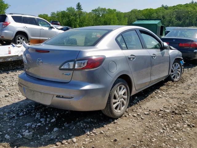 JM1BL1V88C1649872 - 2012 MAZDA 3 I GRAY photo 4