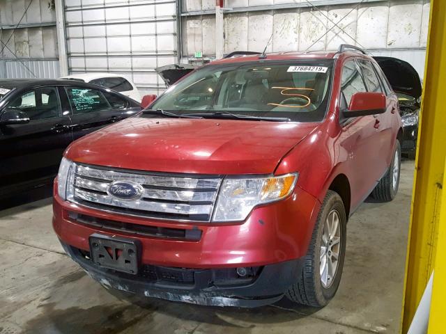 2FMDK48CX9BB01832 - 2009 FORD EDGE SEL RED photo 2