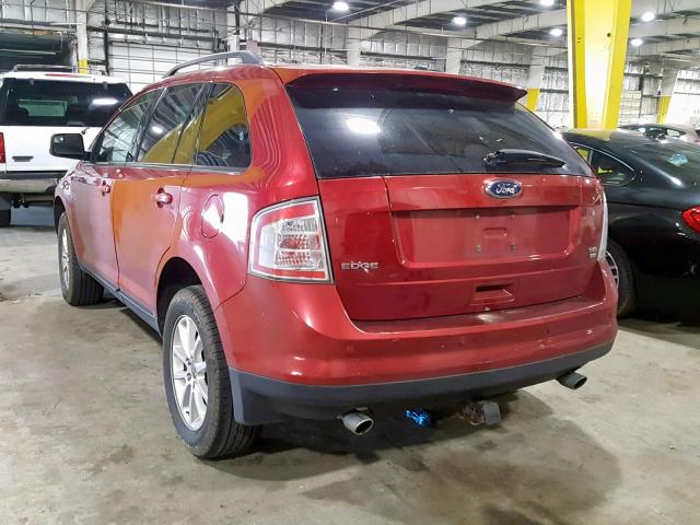 2FMDK48CX9BB01832 - 2009 FORD EDGE SEL RED photo 3