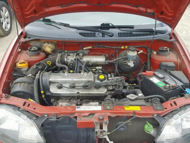 2C1MR5222W6702353 - 1998 CHEVROLET METRO LSI MAROON photo 7