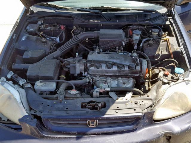 2HGEJ6343WH122412 - 1998 HONDA CIVIC DX BLUE photo 7