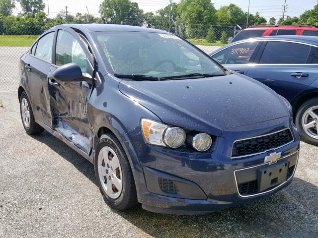1G1JA5SH7F4126853 - 2015 CHEVROLET SONIC LS BLUE photo 1