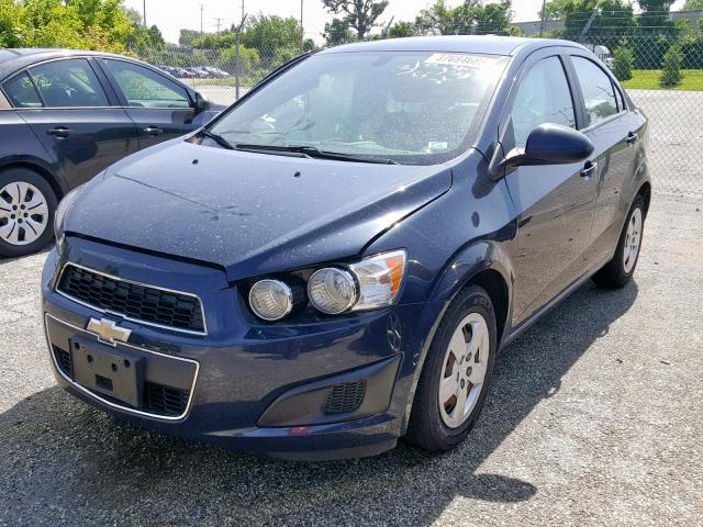 1G1JA5SH7F4126853 - 2015 CHEVROLET SONIC LS BLUE photo 2
