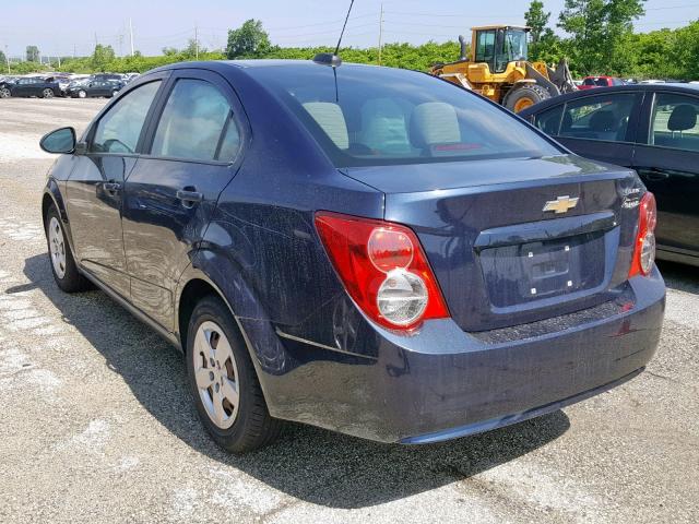 1G1JA5SH7F4126853 - 2015 CHEVROLET SONIC LS BLUE photo 3