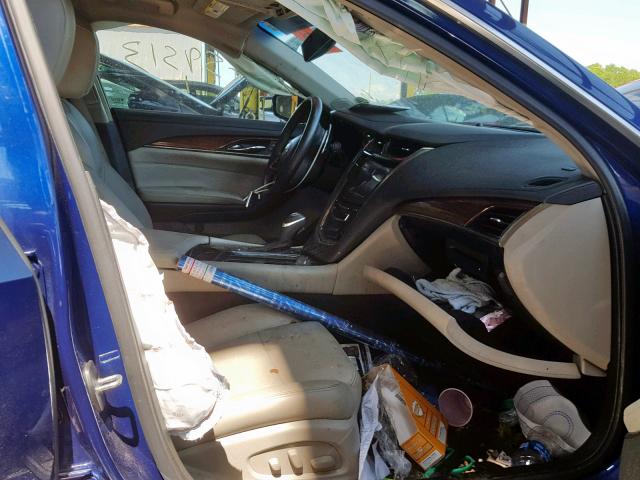 1G6AP5SX3E0177773 - 2014 CADILLAC CTS BLUE photo 5