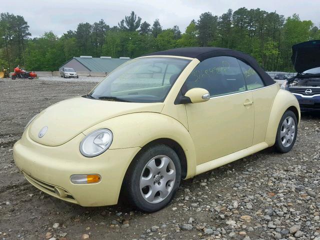 3VWCK21Y63M321207 - 2003 VOLKSWAGEN NEW BEETLE ყვითელი ფოტო 2