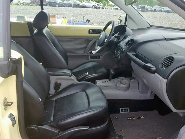 3VWCK21Y63M321207 - 2003 VOLKSWAGEN NEW BEETLE ყვითელი ფოტო 5
