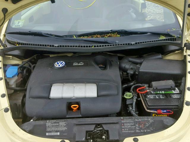 3VWCK21Y63M321207 - 2003 VOLKSWAGEN NEW BEETLE ყვითელი ფოტო 7