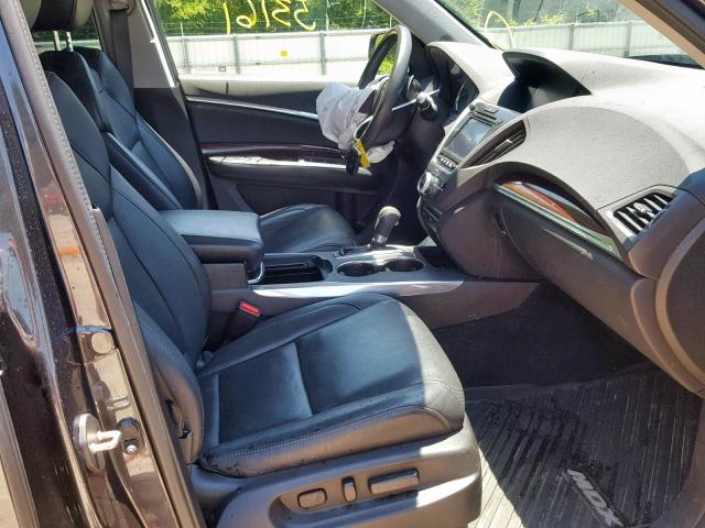 5FRYD3H89FB010277 - 2015 ACURA MDX ADVANC BLACK photo 5