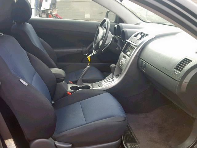 JTKDE167950042518 - 2005 TOYOTA SCION TC BLACK photo 5