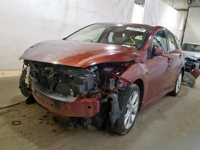 JM1BL1H63A1141591 - 2010 MAZDA 3 S RED photo 2