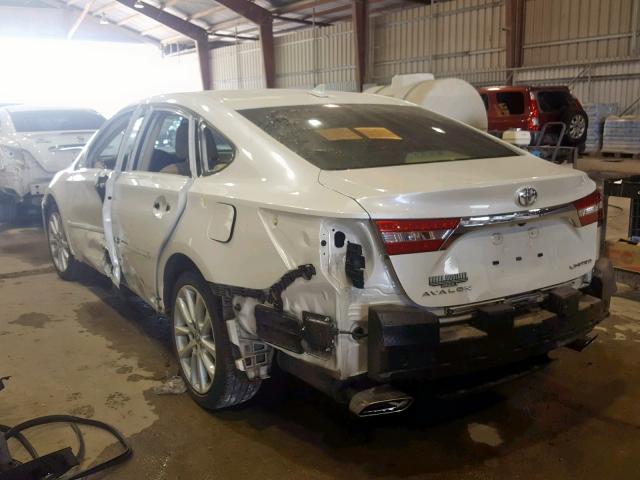 4T1BK1EB7DU016063 - 2013 TOYOTA AVALON BAS WHITE photo 3