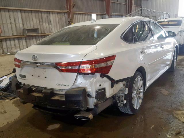 4T1BK1EB7DU016063 - 2013 TOYOTA AVALON BAS WHITE photo 4