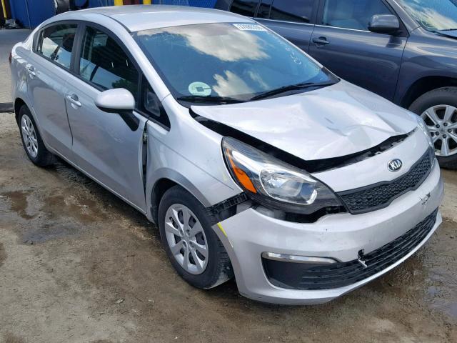 KNADM4A31G6649168 - 2016 KIA RIO LX SILVER photo 1