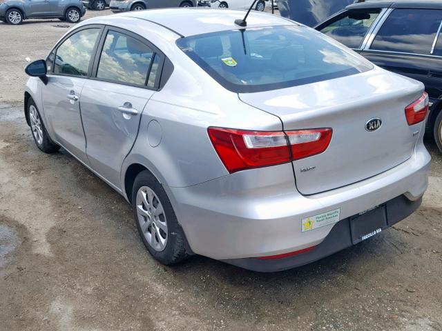 KNADM4A31G6649168 - 2016 KIA RIO LX SILVER photo 3