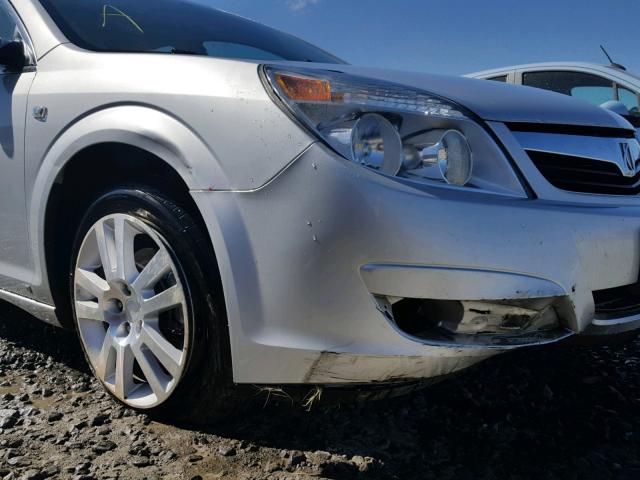 1G8ZV57B29F151407 - 2009 SATURN AURA XR SILVER photo 9