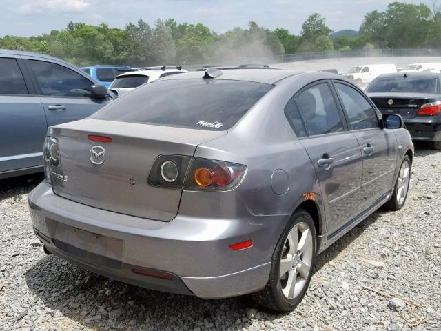 JM1BK323941199030 - 2004 MAZDA 3 S GRAY photo 4