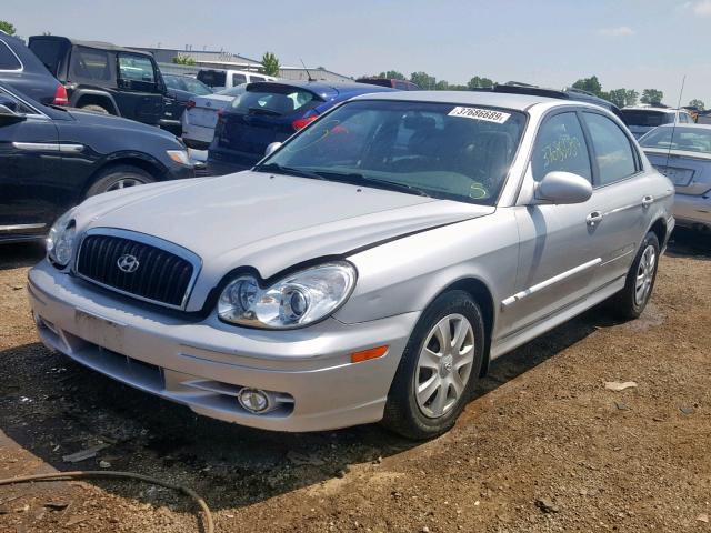 KMHWF25S64A983633 - 2004 HYUNDAI SONATA GL SILVER photo 2