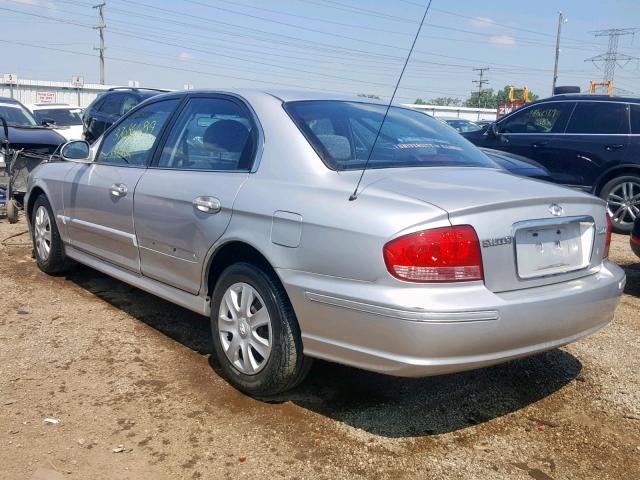 KMHWF25S64A983633 - 2004 HYUNDAI SONATA GL SILVER photo 3