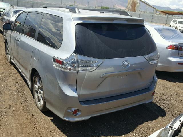 5TDXK3DC5ES486324 - 2014 TOYOTA SIENNA SPO BLUE photo 3