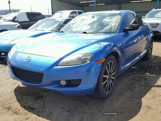 JM1FE173640117931 - 2004 MAZDA RX8 BLUE photo 2