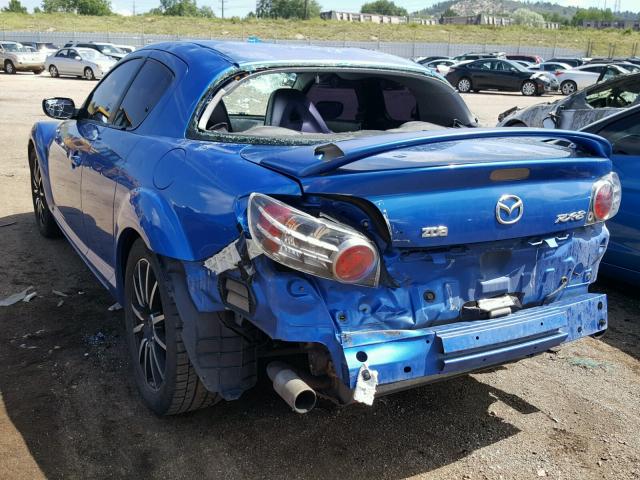 JM1FE173640117931 - 2004 MAZDA RX8 BLUE photo 3