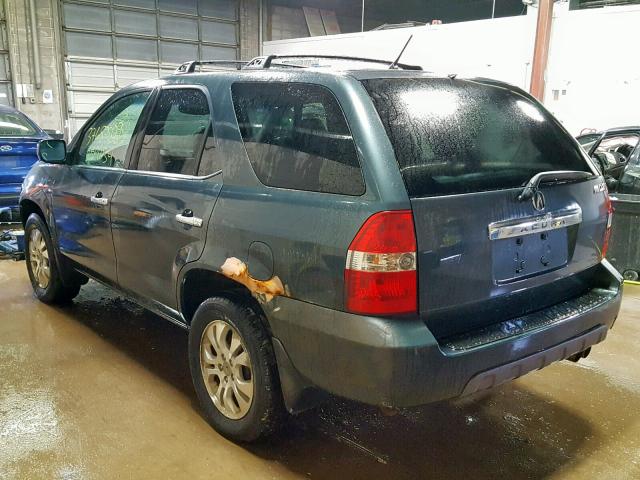 2HNYD18693H517832 - 2003 ACURA MDX TOURIN TEAL photo 3