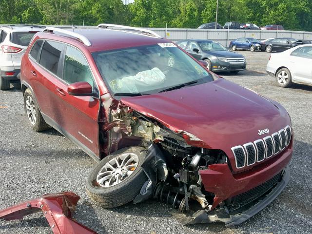 1C4PJMLB3KD236296 - 2019 JEEP CHEROKEE L MAROON photo 1