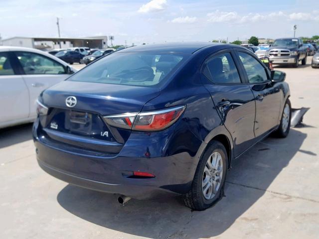 3MYDLBZV4GY118654 - 2016 TOYOTA SCION IA BLUE photo 4