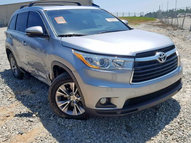 5TDKKRFH8ES035166 - 2014 TOYOTA HIGHLANDER SILVER photo 1