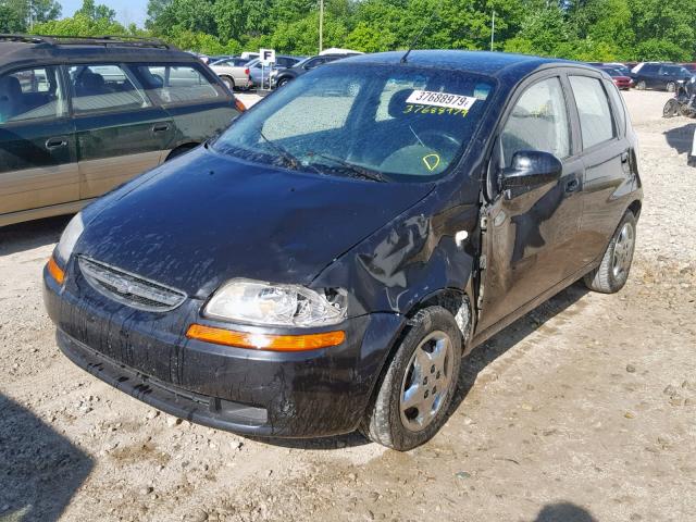KL1TD66608B151573 - 2008 CHEVROLET AVEO BASE Қара фото 2
