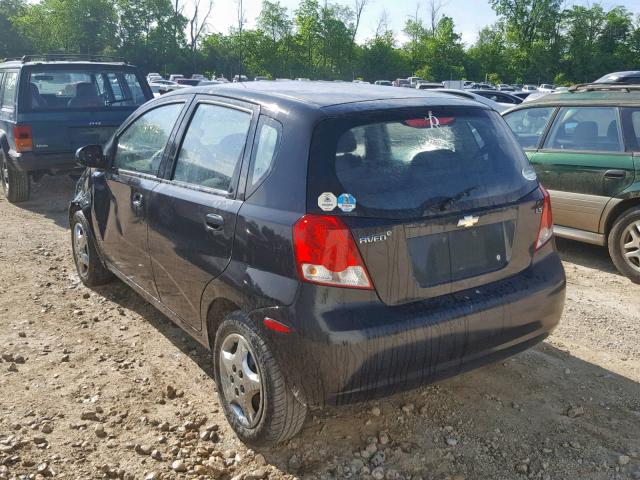 KL1TD66608B151573 - 2008 CHEVROLET AVEO BASE Қара фото 3
