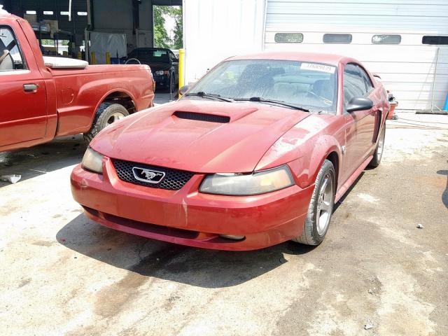 1FAFP42X94F108780 - 2004 FORD MUSTANG GT BURGUNDY photo 2