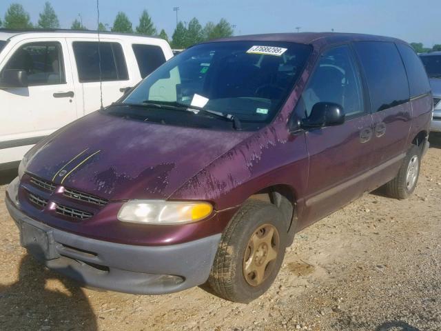 2B4FP2534XR364004 - 1999 DODGE CARAVAN PURPLE photo 2