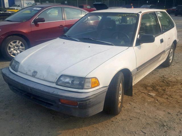 2HGED6452KH533566 - 1989 HONDA CIVIC DX WHITE photo 2