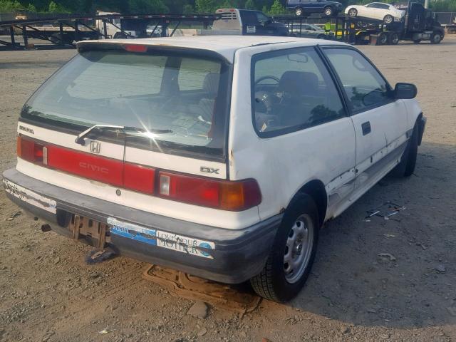 2HGED6452KH533566 - 1989 HONDA CIVIC DX WHITE photo 4