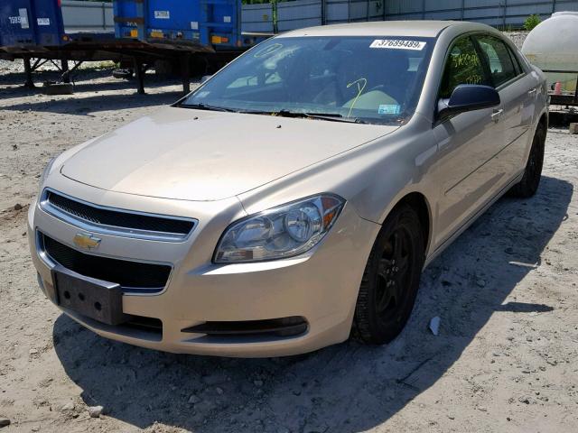 1G1ZB5EB9AF313371 - 2010 CHEVROLET MALIBU LS TAN photo 2