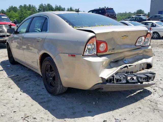 1G1ZB5EB9AF313371 - 2010 CHEVROLET MALIBU LS TAN photo 3