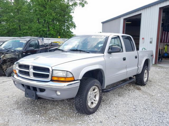 1D7HG48N93S152279 - 2003 DODGE DAKOTA QUA GRAY photo 2