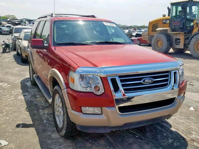 1FMEU74887UA52493 - 2007 FORD EXPLORER E BURGUNDY photo 1