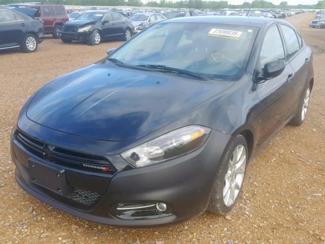 1C3CDFBAXDD303722 - 2013 DODGE DART SXT BLACK photo 2