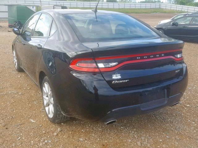 1C3CDFBAXDD303722 - 2013 DODGE DART SXT BLACK photo 3