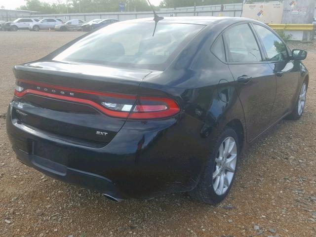 1C3CDFBAXDD303722 - 2013 DODGE DART SXT BLACK photo 4