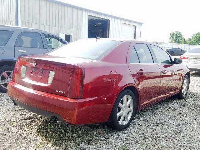 1G6DW677670120274 - 2007 CADILLAC STS MAROON photo 4