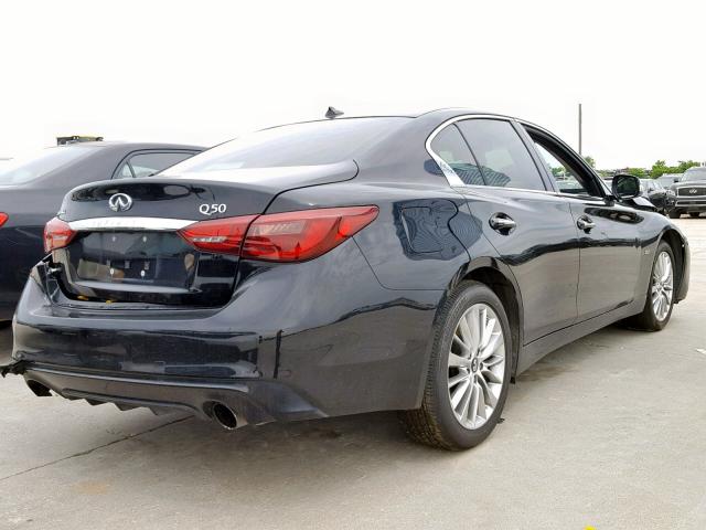 JN1EV7AP1JM591805 - 2018 INFINITI Q50 LUXE BLACK photo 4