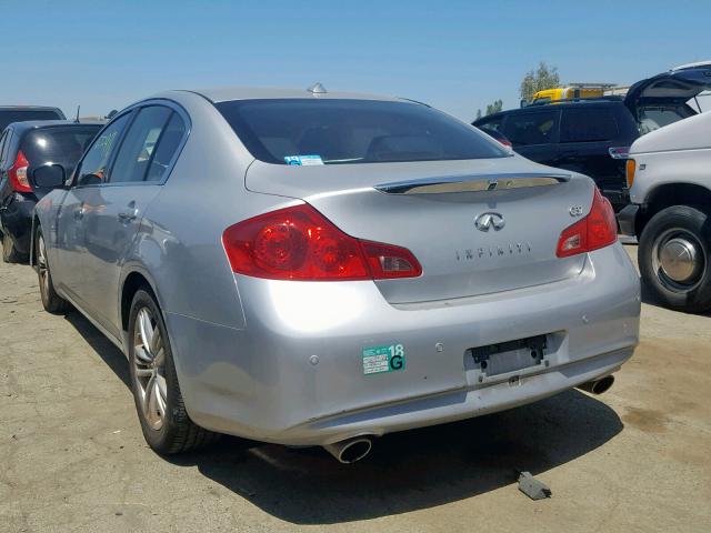 JN1CV6AP5BM303075 - 2011 INFINITI G37 BASE GRAY photo 3