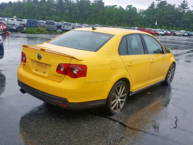 3VWWJ71K47M176201 - 2007 VOLKSWAGEN JETTA GLI YELLOW photo 4