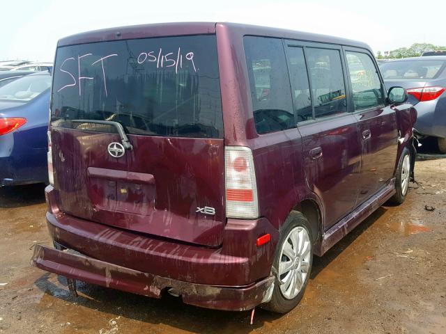JTLKT334750178631 - 2005 TOYOTA SCION XB 栗色 照片 4