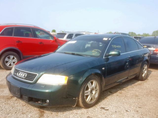 WAUED64B21N053468 - 2001 AUDI A6 2.7T QU GREEN photo 2