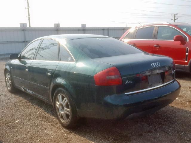 WAUED64B21N053468 - 2001 AUDI A6 2.7T QU GREEN photo 3